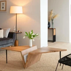 Table Basse<Made in Meubles Table basse en bois de manguier Letizia