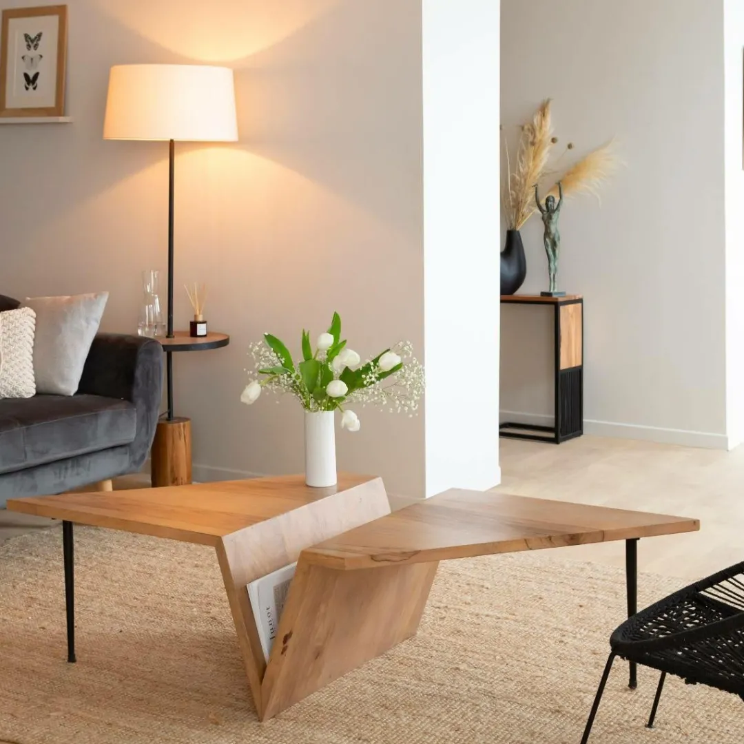 Table Basse<Made in Meubles Table basse en bois de manguier Letizia