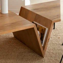 Table Basse<Made in Meubles Table basse en bois de manguier Letizia