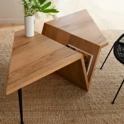 Table Basse<Made in Meubles Table basse en bois de manguier Letizia