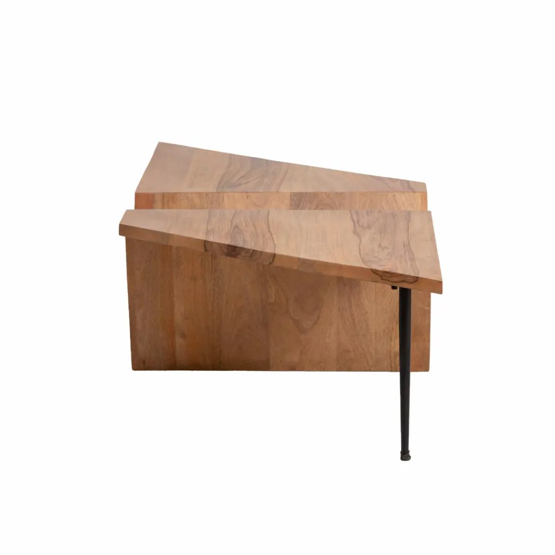 Table Basse<Made in Meubles Table basse en bois de manguier Letizia