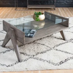 Table Basse<Made in Meubles Table basse en bois de manguier Chloe