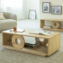 Table Basse<Made in Meubles Table basse en bois de manguier Alwen