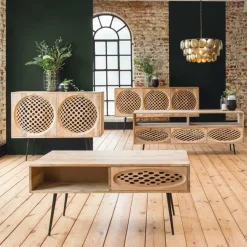 Table Basse<Made in Meubles Table basse en bois de manguier Golf