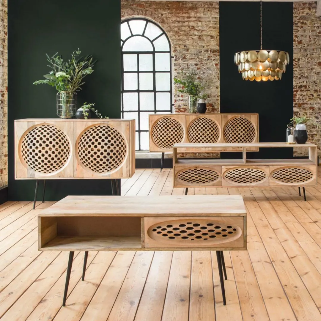 Table Basse<Made in Meubles Table basse en bois de manguier Golf