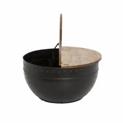 Table Basse<Made in Meubles Table basse en bois de manguier et métal Bertine