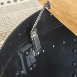 Table Basse<Made in Meubles Table basse en bois de manguier et métal Bertine