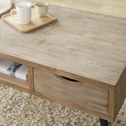 Table Basse<Made in Meubles Table basse en bois de sapin Natural