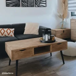 Table Basse<Made in Meubles Table basse en bois de sapin Natural