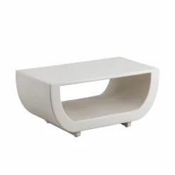 Table Basse<Made in Meubles Table basse en bois effet béton blanc Thomas