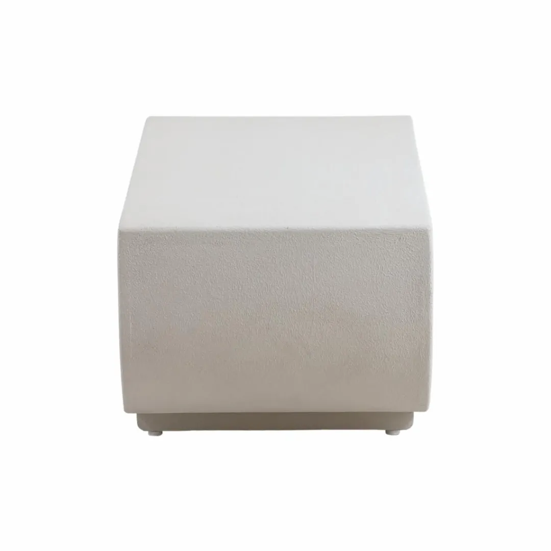 Table Basse<Made in Meubles Table basse en bois effet béton blanc Thomas