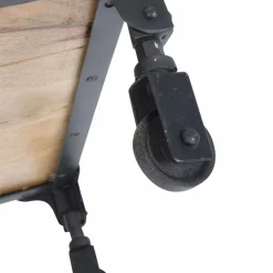 Table Basse<Made in Meubles Table basse en bois reyclé et métal White