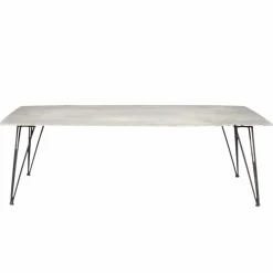 Table Basse<Made in Meubles Table basse en ciment et métal Grey