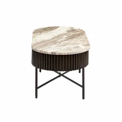 Table Basse<Made in Meubles Table basse en métal et marbre Alfred