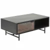 Table Basse<Made in Meubles Table basse en métal noir Claudine