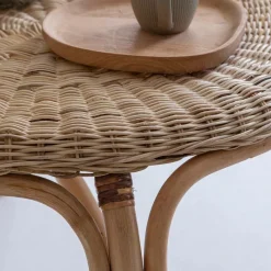 Table Basse<Made in Meubles Table basse en rotin ronde Nohan