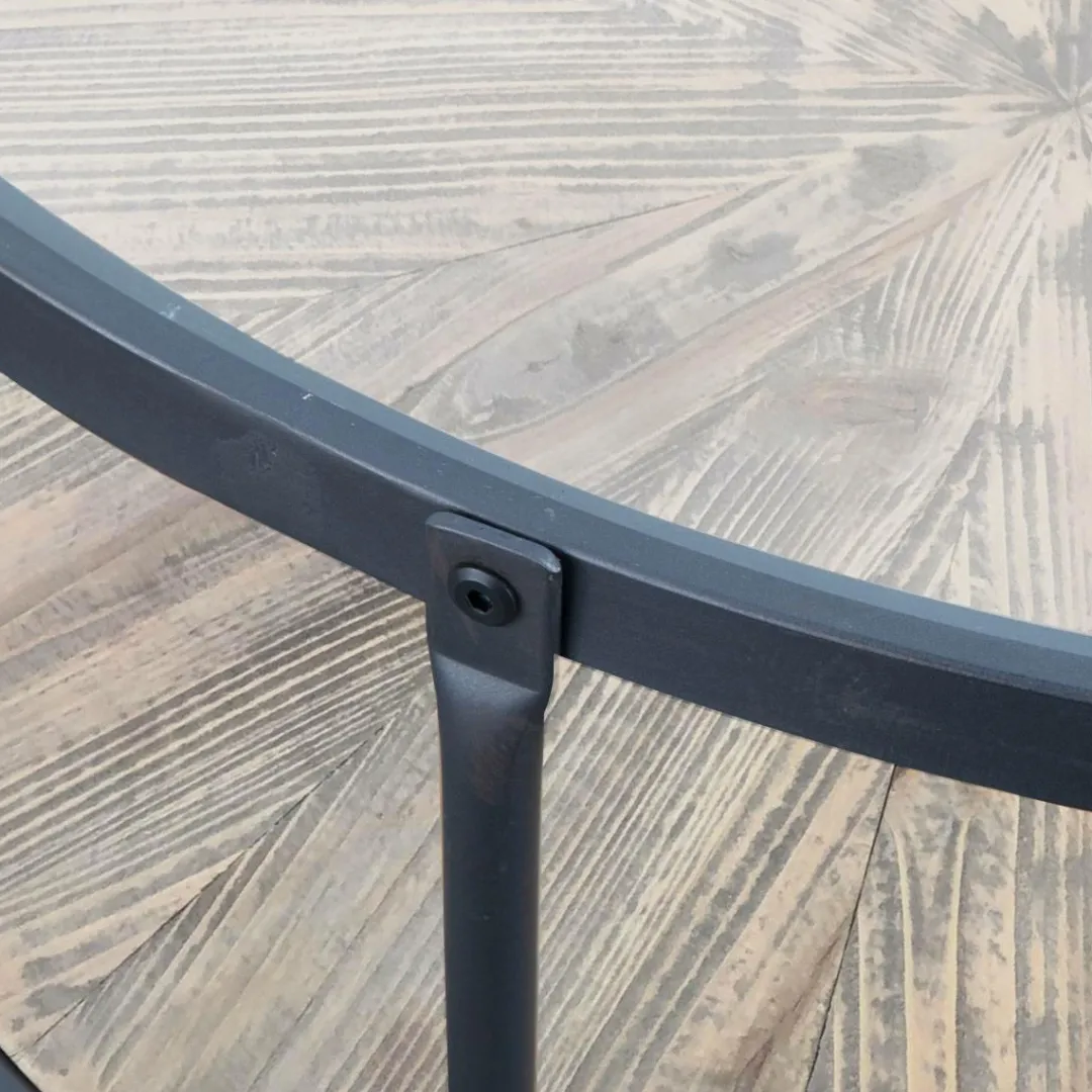 Table Basse<Made in Meubles Table basse en verre et bois de sapin April