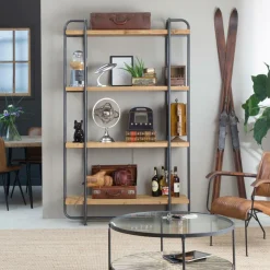 Table Basse<Made in Meubles Table basse en verre et bois de sapin April