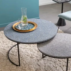 Table Basse|Table Gigogne<Made in Meubles Table basse gigogne effet terrazzo Armand