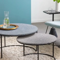 Table Basse|Table Gigogne<Made in Meubles Table basse gigogne effet terrazzo Armand