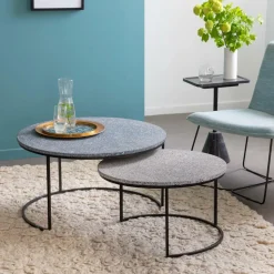 Table Basse|Table Gigogne<Made in Meubles Table basse gigogne effet terrazzo Armand