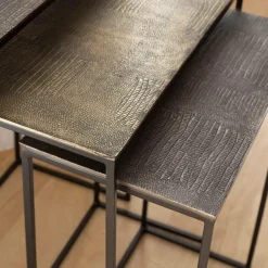 Table Basse|Table Gigogne<Made in Meubles Table basse gigogne en aluminium Roxanne