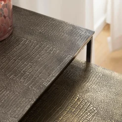 Table Basse|Table Gigogne<Made in Meubles Table basse gigogne en aluminium Roxanne