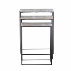 Table Basse|Table Gigogne<Made in Meubles Table basse gigogne en aluminium Roxanne