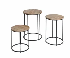 Table Basse|Table Gigogne<Made in Meubles Table basse gigogne en bois de manguier Anouck