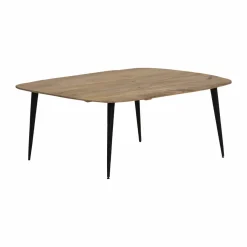 Table Basse<Made in Meubles Table basse losange en bois de manguier et métal Aimée