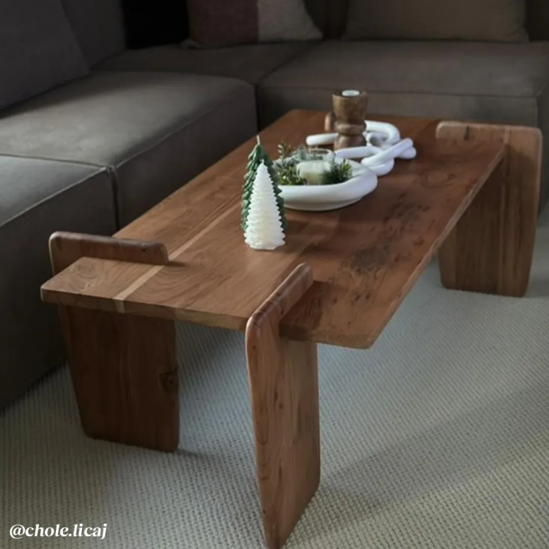 Table Basse<Made in Meubles Table basse rectangle en bois d'acacia Zola