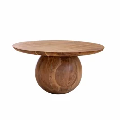 Table Basse<Made in Meubles Table basse ronde en bois d'acacia Charlou