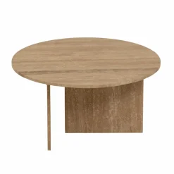 Table Basse<Made in Meubles Table basse ronde en marbre Grâce