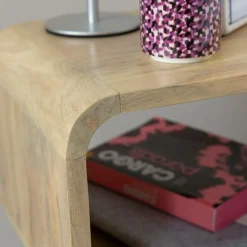 Bout De Canapé & Sellette|Chevet<Made in Meubles Table de chevet avec niche en bois de manguier Maëva