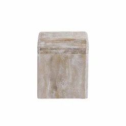 Chevet<Made in Meubles Table de chevet blanchie en bois de manguier Gilda