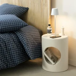 Chevet<Made in Meubles Table de chevet en bois blanc peint Amelie