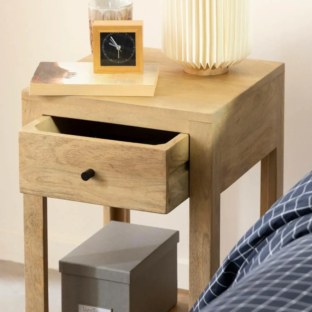 Chevet<Made in Meubles Table de chevet en bois de manguier Amara