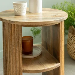 Chevet<Made in Meubles Table de chevet en bois de manguier Maëva