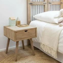 Chevet<Made in Meubles Table de chevet en bois de sapin Natural