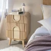 Chevet<Made in Meubles Table de chevet en bois de paulownia Nilo