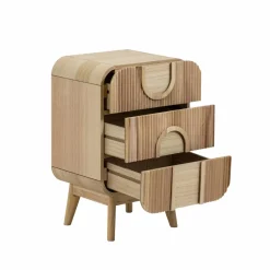 Chevet<Made in Meubles Table de chevet en bois de paulownia Nilo