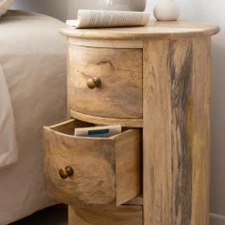 Chevet<Made in Meubles Table de chevet en bois de manguier Maëva