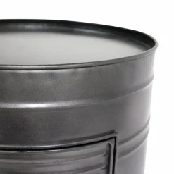 Chevet<Made in Meubles Table de chevet en métal gris Meryl