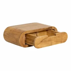 Chevet<Made in Meubles Table de chevet murale arrondie en bois d'acacia Orane