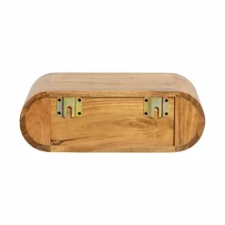 Chevet<Made in Meubles Table de chevet murale arrondie en bois d'acacia Orane