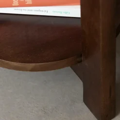 Chevet<Made in Meubles Table de chevet ovale en bois de manguier Sharon