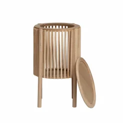 Chevet<Made in Meubles Table de chevet ronde en bois de pin Vénus