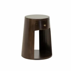 Chevet<Made in Meubles Table de chevet ronde en bois de manguier Isao