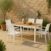 Table De Jardin<Made in Meubles Table de jardin blanche en aluminium Ayden