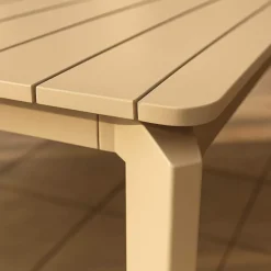 Table De Jardin<Made in Meubles Table de jardin en aluminium taupe 8 places Kaïa